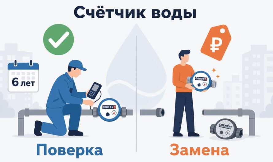 Делать поверку или менять счётчик на воду: что выгоднее